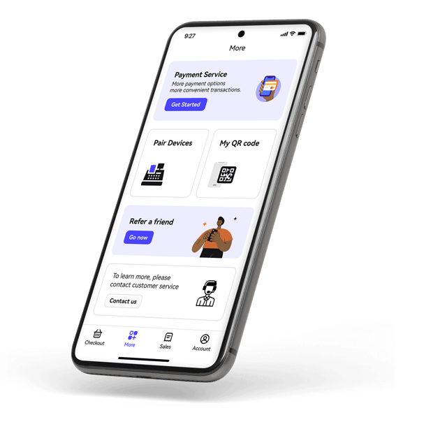 Paytend SoftPOS hero illustration
