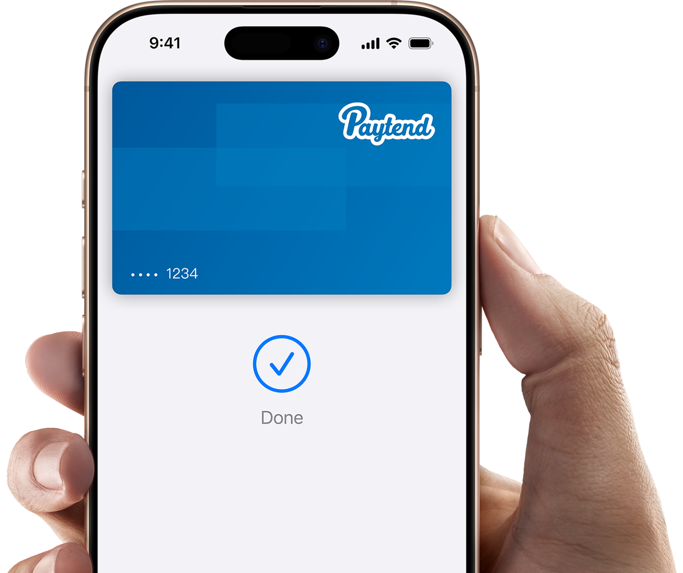 Paytend card in Apple Wallet